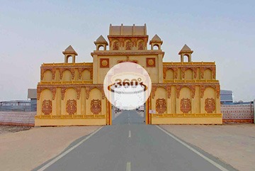 Welcome gate rann utsav the tent city