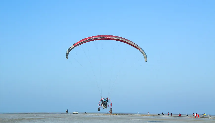 Rann Adventure activity (Paramotoring)